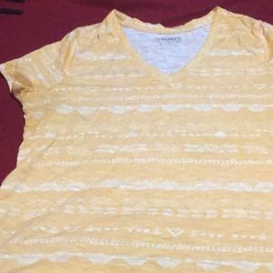 Yellow road trip, v neck tee